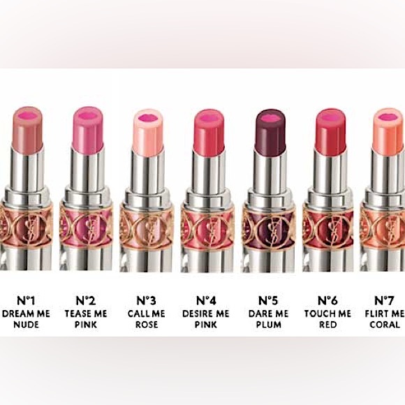 YSL Volupte Tint in Balm Lipstick in #4-Desire Me Pink Full Size NIB - Picture 2 of 2